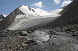 Tianshan Mountain No.1 Glacier Melting